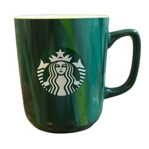 2/$30 Starbucks 2022 Green Variegated Marbled Design Mug